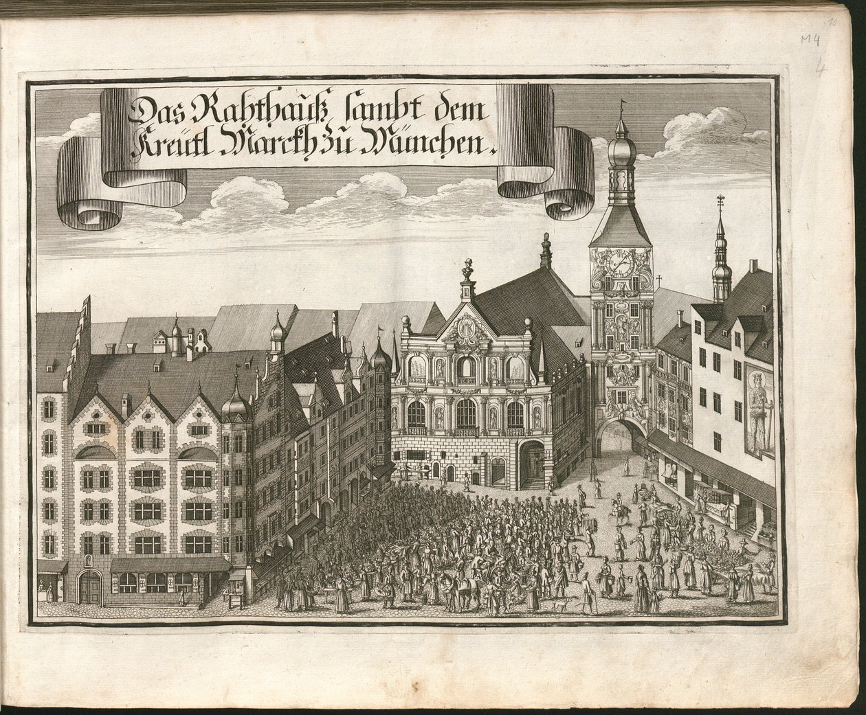 德语: Das Rahthauß sambt dem Kreütl.Marckh zu München 作者 迈克尔·温宁