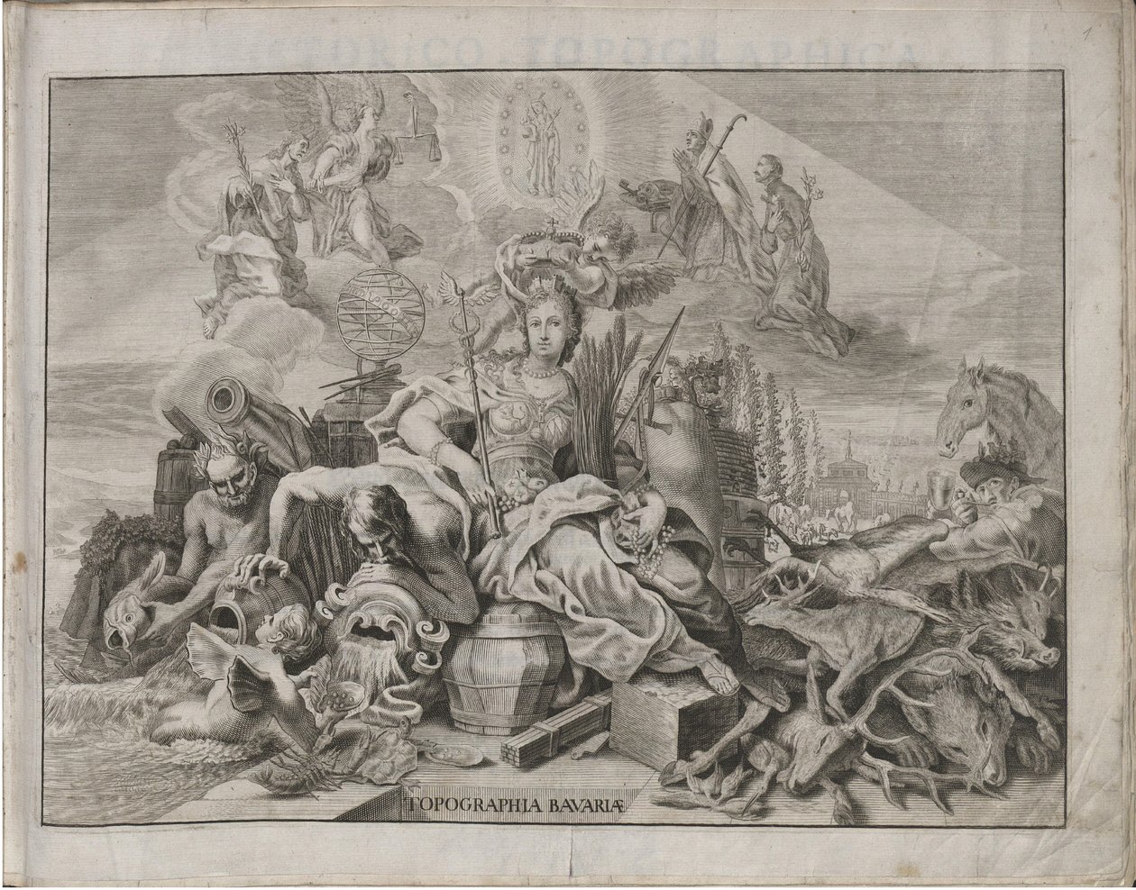 德语：Historico-Topographica Descriptio。即：Description, deß Churfürsten- und Hertzogthums Ober- und Nidern Bayrn : Welches In vier Theilter oder Renntämbter, Als Oberlandts München und Burgkhausen, Unterlandts abgett in Landshuet und Straubing 作者 迈克尔·温宁