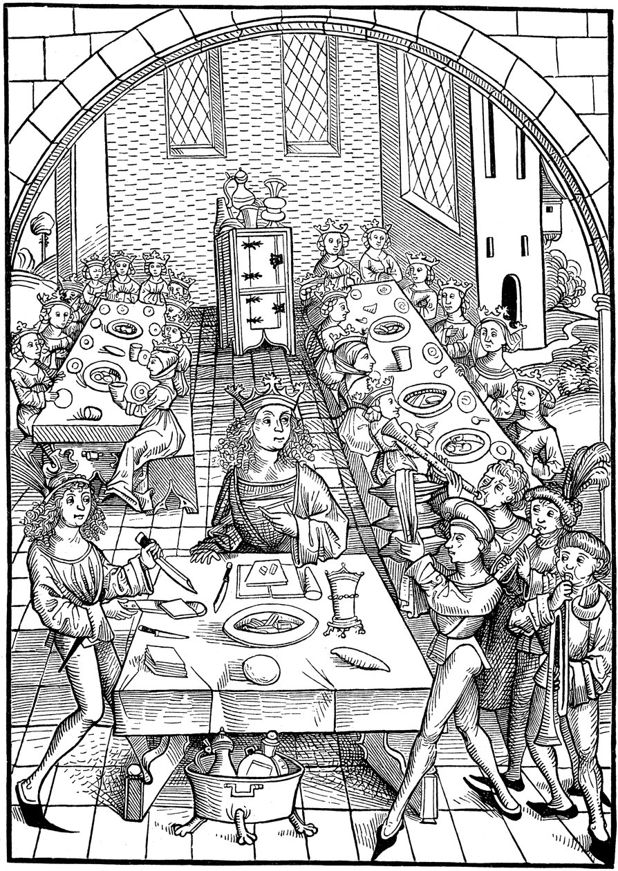 Schatzkammer，1490-1491年的书插图 作者 迈克尔·沃尔吉姆特