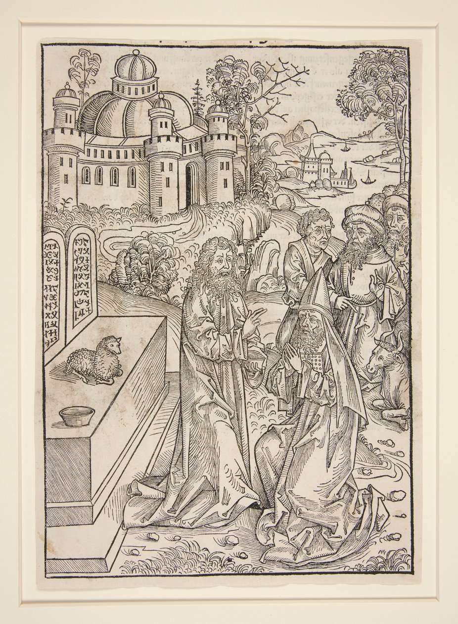 斯蒂芬-弗里多林《Der Schatzbehalter》（纽伦堡：安东-科贝格尔，1491 年）中的一页 作者 迈克尔·沃尔吉姆特