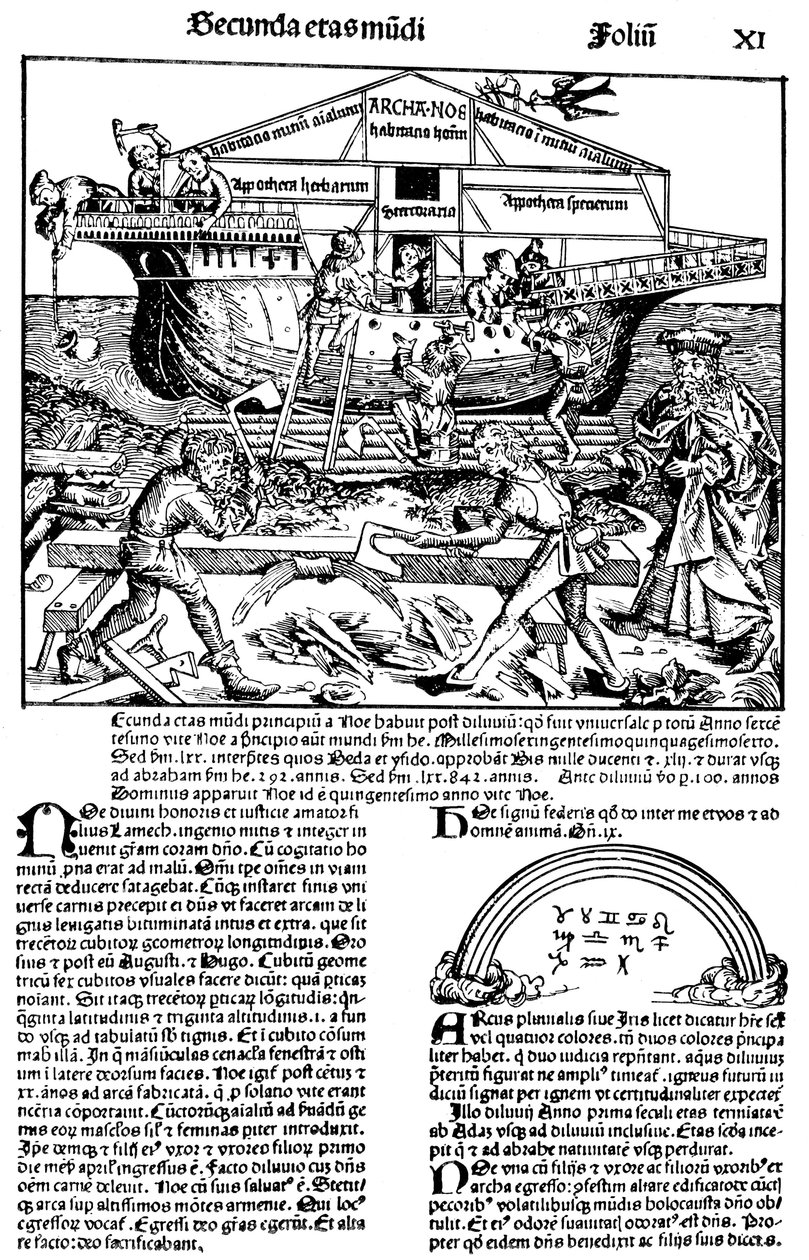 摘自1493年哈特曼·谢德尔（Hartmann Schedel）着的《纽伦堡纪事》（Nuremberg Chronicle）。 作者 迈克尔·沃尔吉姆特