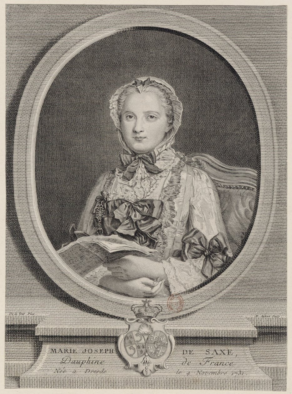 MarieJosèphe，1747年法国的Dauphine 作者 米歇尔·奥伯特