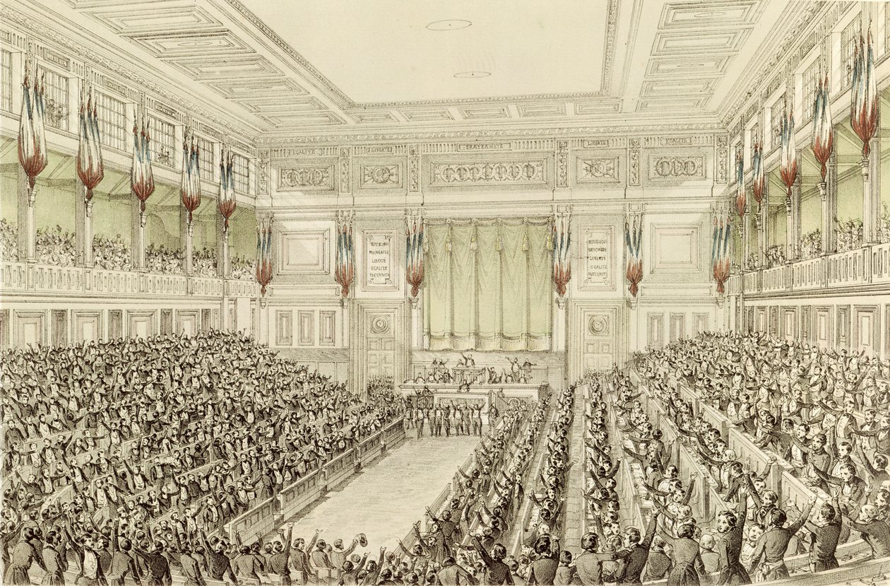 1848年5月4日国民议会第一次会议 作者 Michel C.和Gaildrau，Jules Fichot