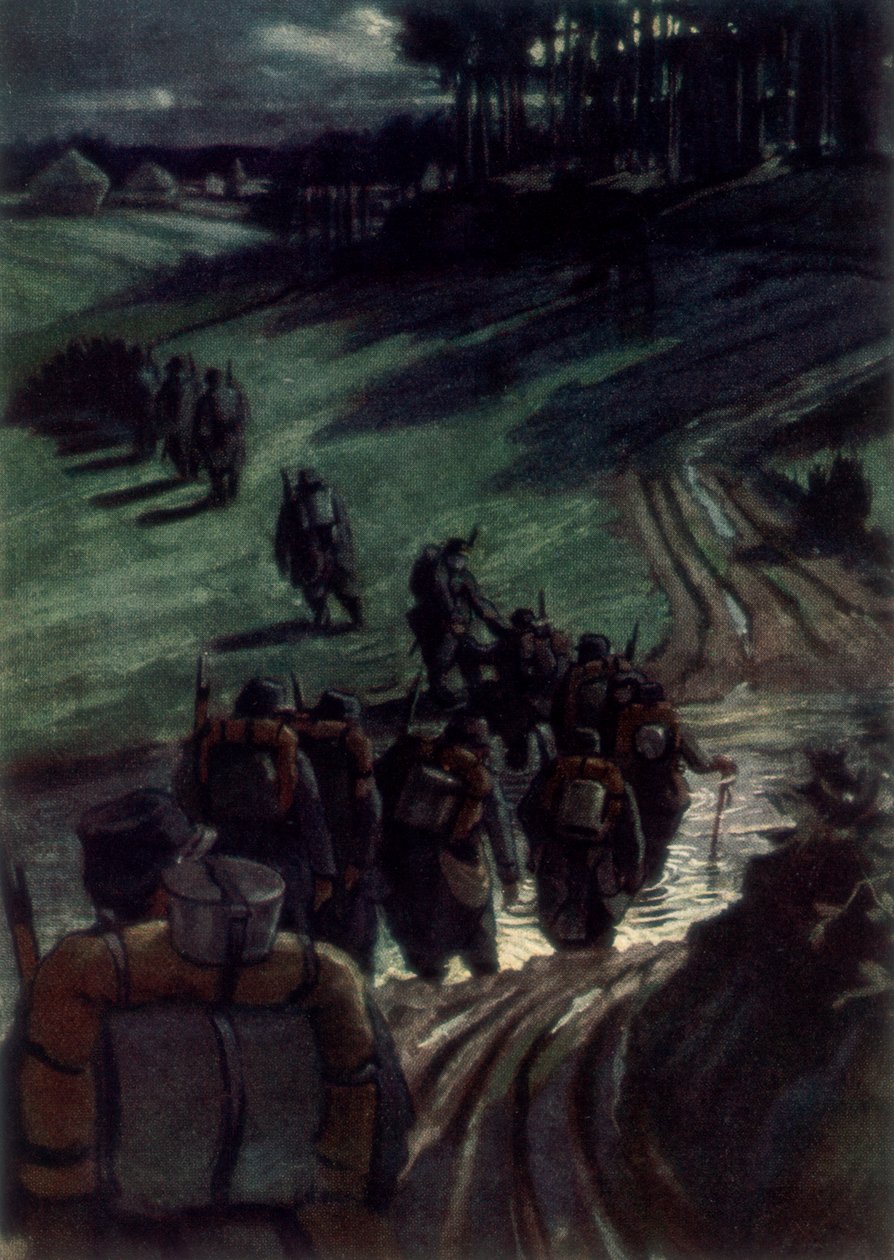 奔赴战壕》，1915年，1926年。 作者 米歇尔