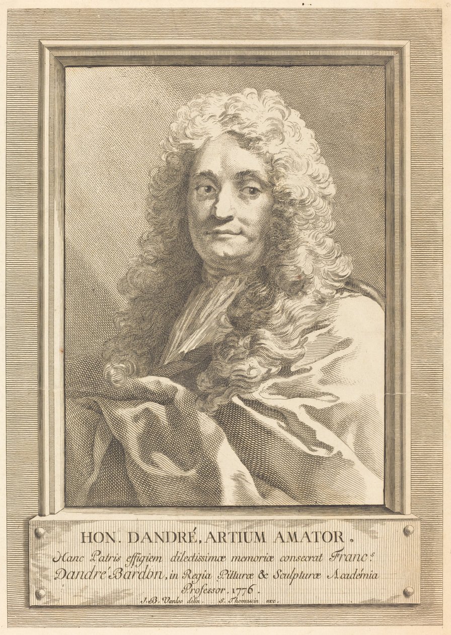 艺术家父亲的画像 作者 米歇尔·弗朗索瓦·丹德雷·巴顿（Jean Baptiste Van Loo）