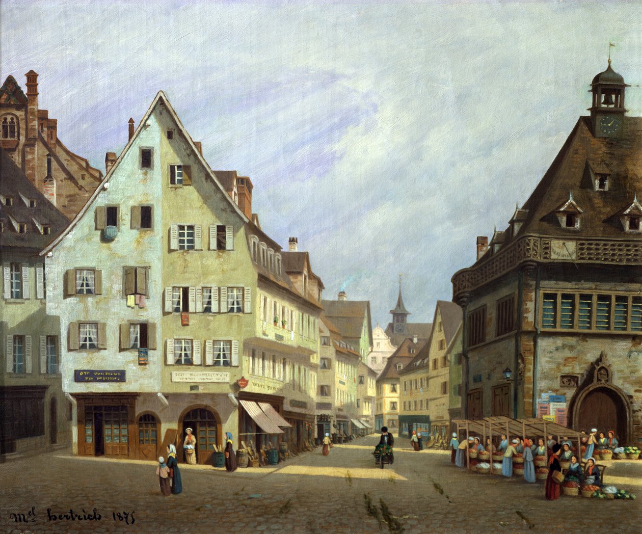 Place du Marche-aux-Fruits，科尔马，1875年 作者 米歇尔·赫特里希