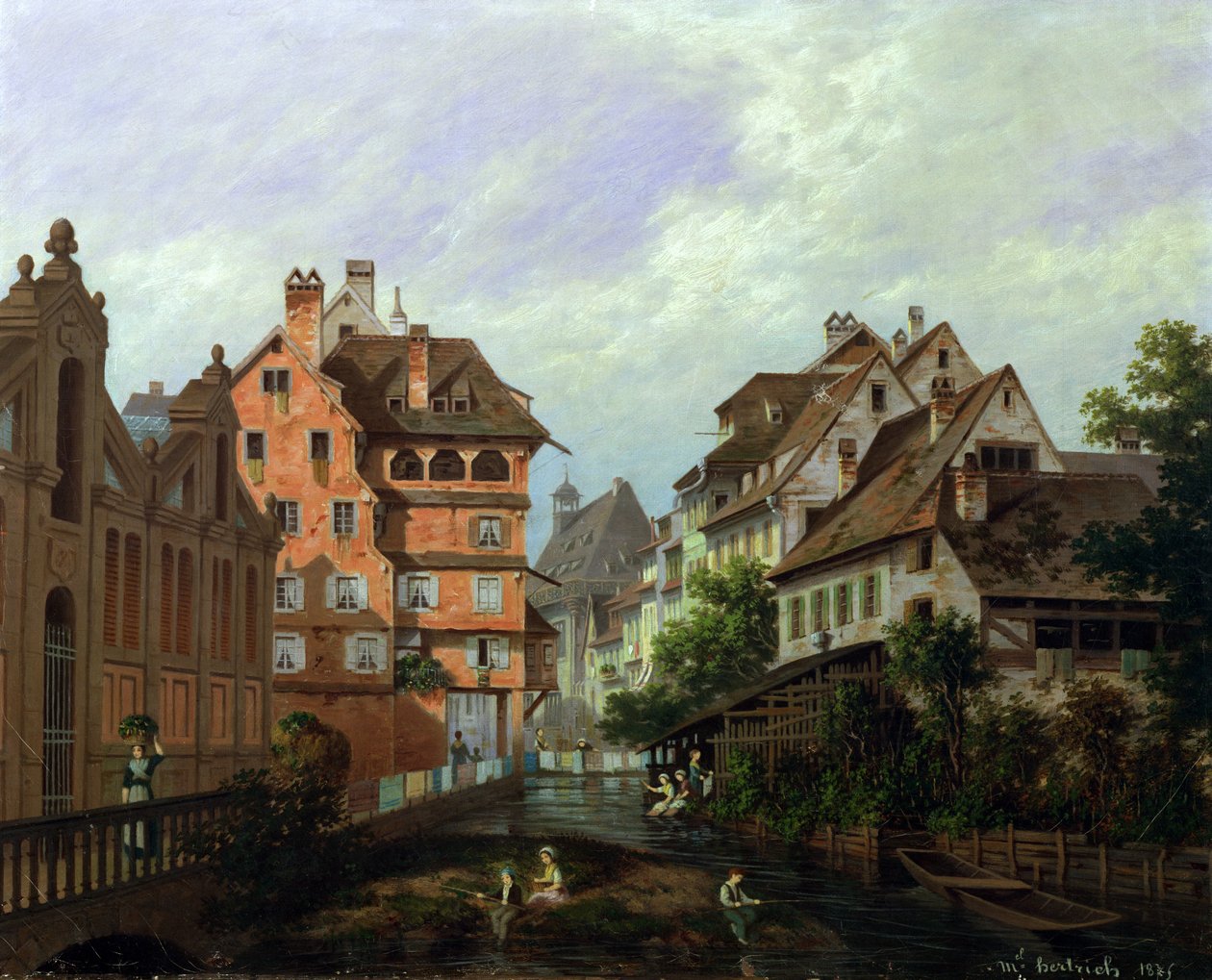 Rue des Tanneurs，科尔马，1875年 作者 米歇尔·赫特里希
