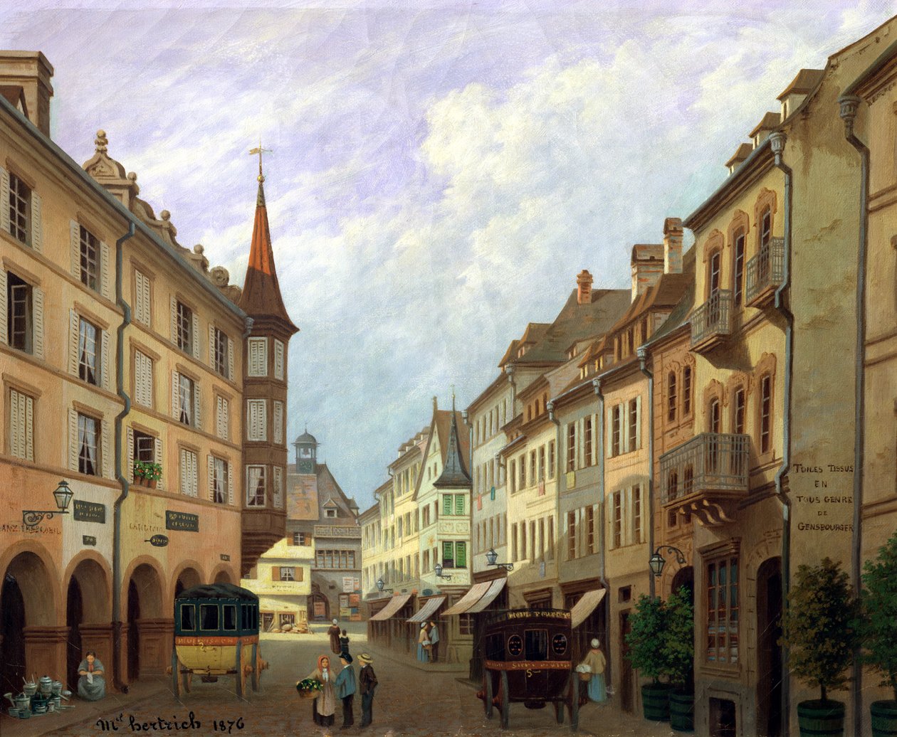 The Arcades，Grand Rue，Colmar，1876 作者 米歇尔·赫特里希