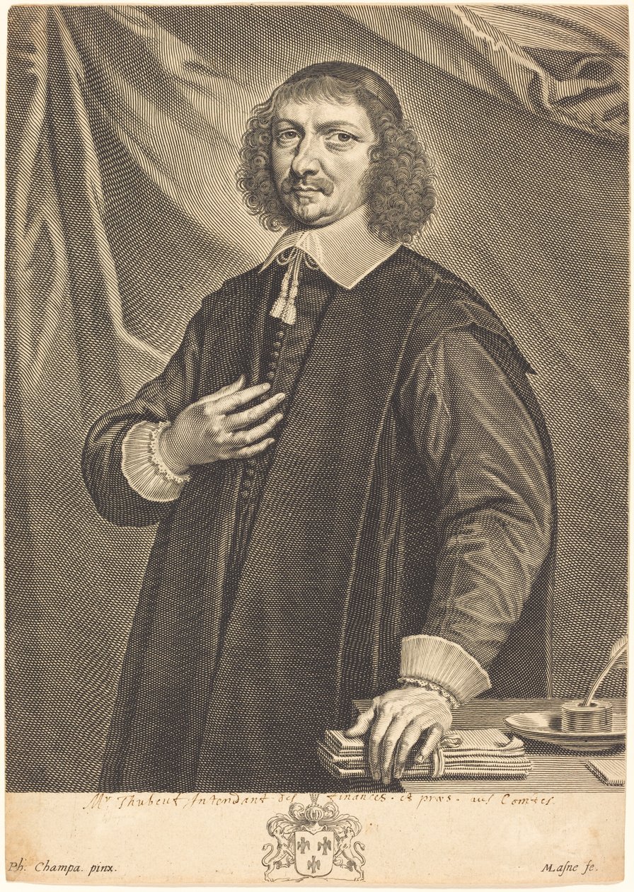 Jacques Thubeuf 作者 Michel Lasne 在 Philippe de Champaigne 之后