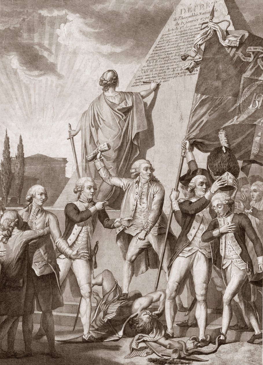 米歇尔-皮克诺（1747-1814 年）。哲学与爱国主义的寓言，偏见之魔的赢家--《哲学与爱国主义，偏见之魔》（Philosophy et le Patriotisme vainqueurs du demon des Prejudices）--米歇尔-皮克诺（Michel Picquenot，1747-1814 年）著。 作者 米歇尔·皮克诺
