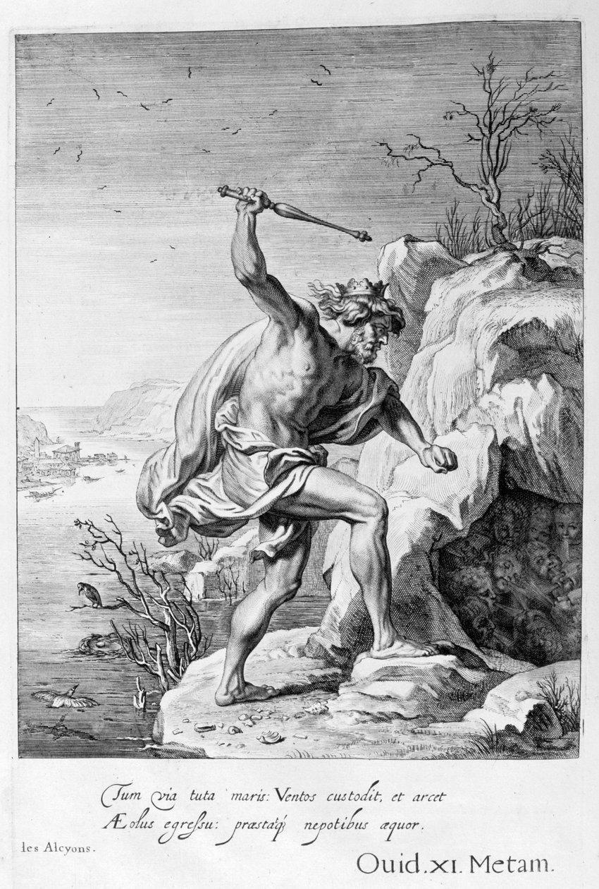 Alcyone和Ceyx转变为鸟类，1655年 作者 米歇尔·德·马洛雷斯