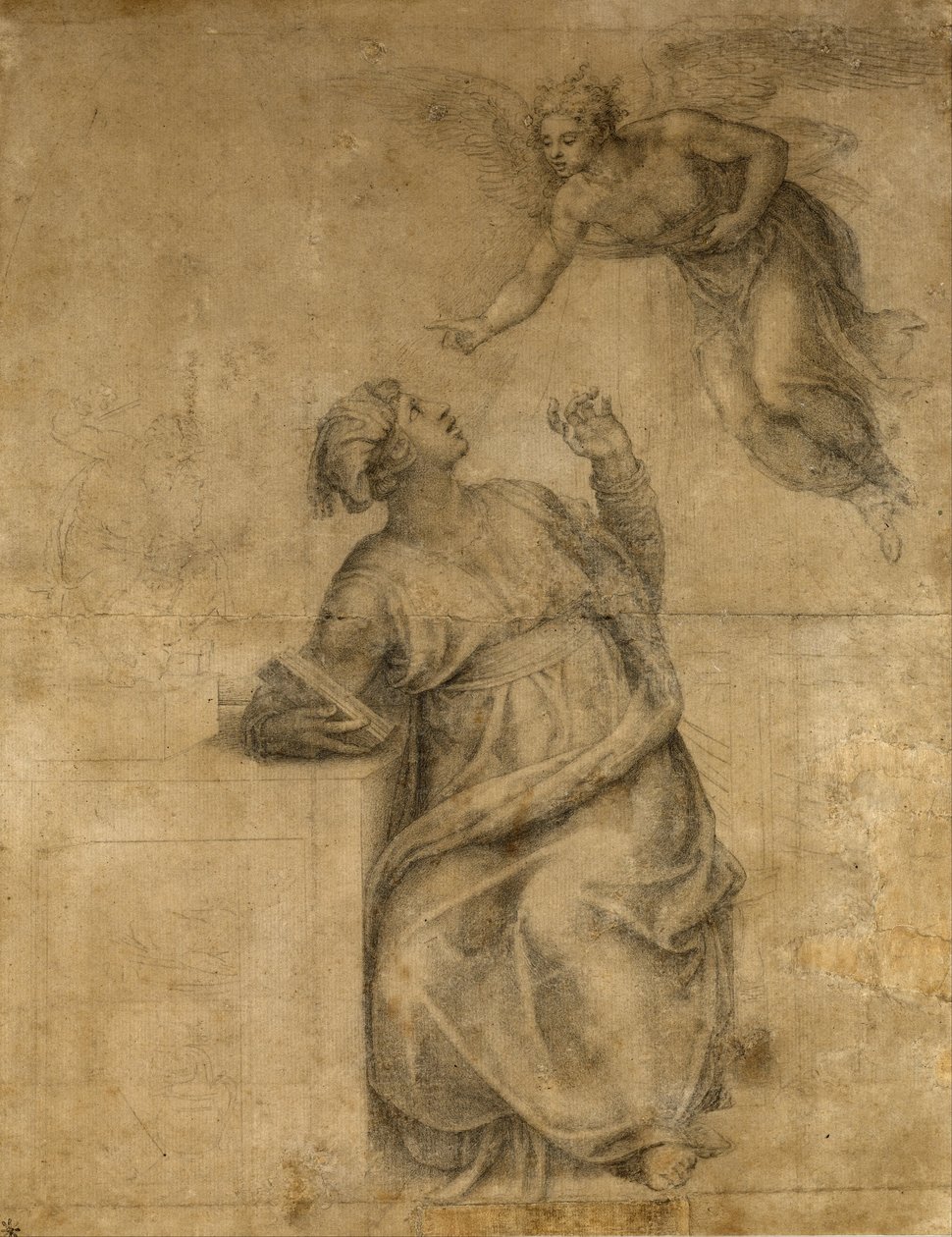 对圣母的报喜 作者 米开朗基罗（Michelangelo Buonarroti）