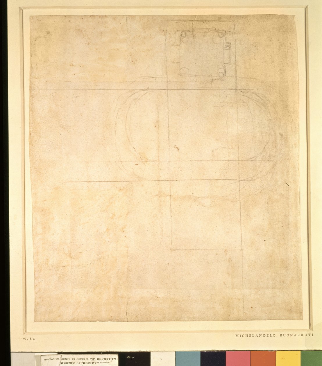 建筑绘图 作者 米开朗基罗（Michelangelo Buonarroti）