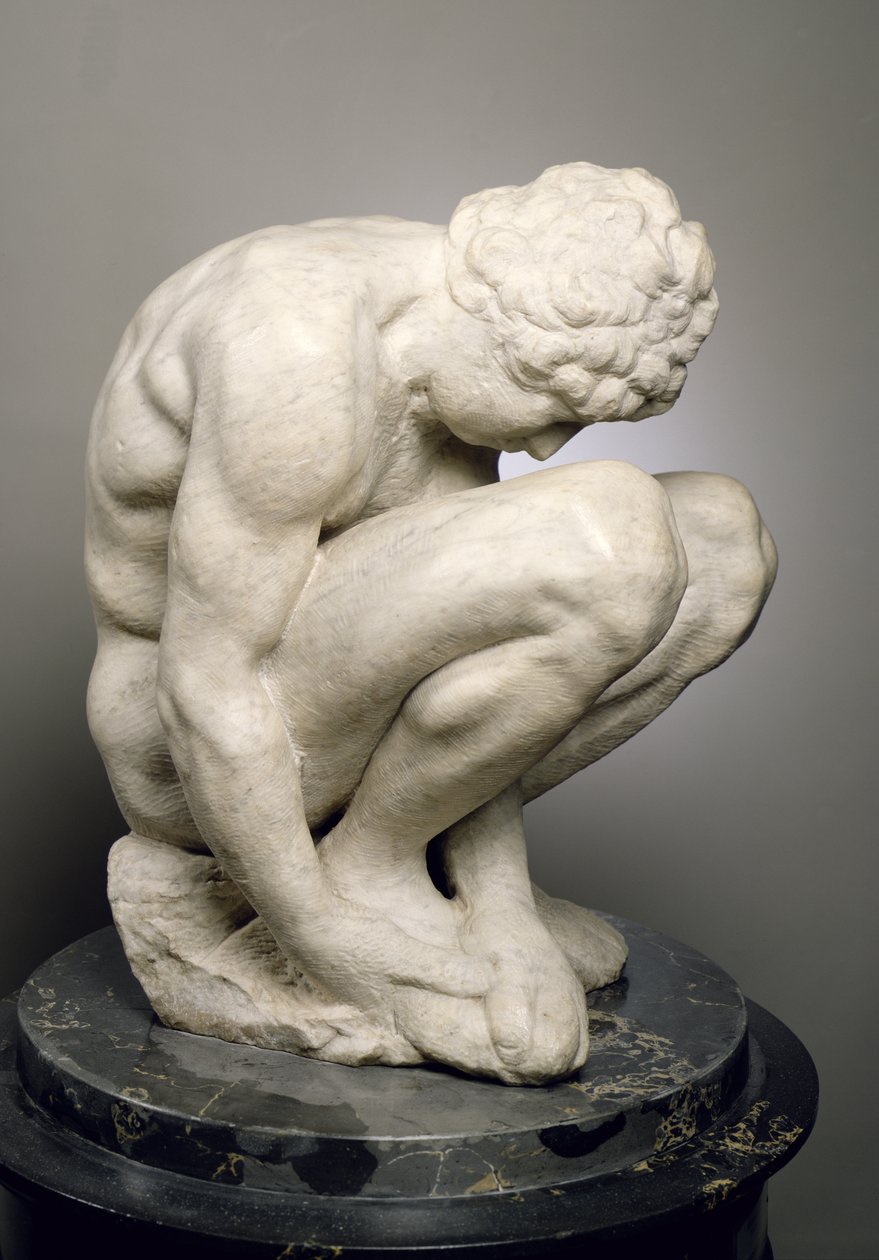 卧虎藏龙，1530-34（大理石）（另见73704） 作者 米开朗基罗（Michelangelo Buonarroti）