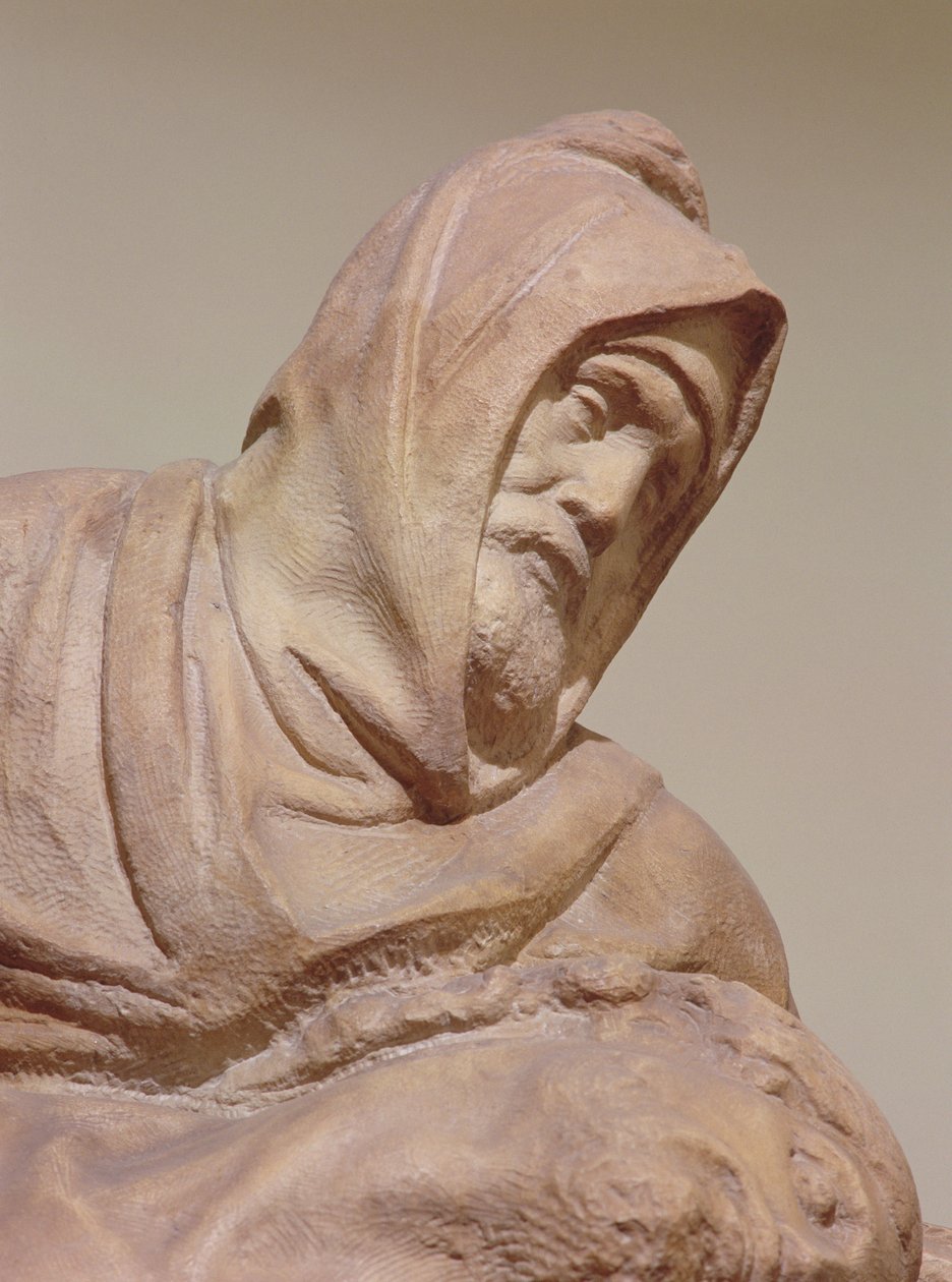 佛罗伦萨Pieta的细节，1547-53大理石 作者 米开朗基罗（Michelangelo Buonarroti）