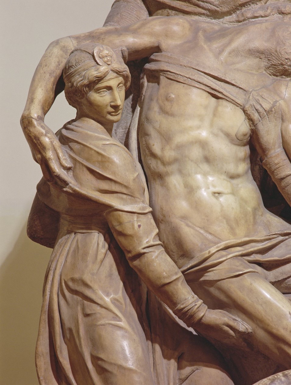 佛罗伦萨Pieta的细节，c.1550大理石 作者 米开朗基罗（Michelangelo Buonarroti）