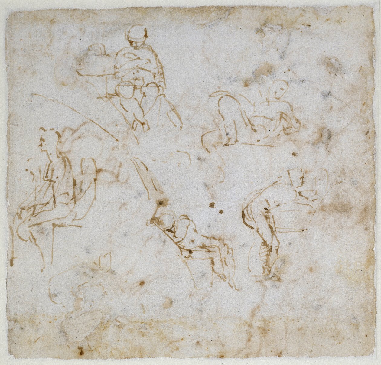 图研究，c.1511 作者 米开朗基罗（Michelangelo Buonarroti）