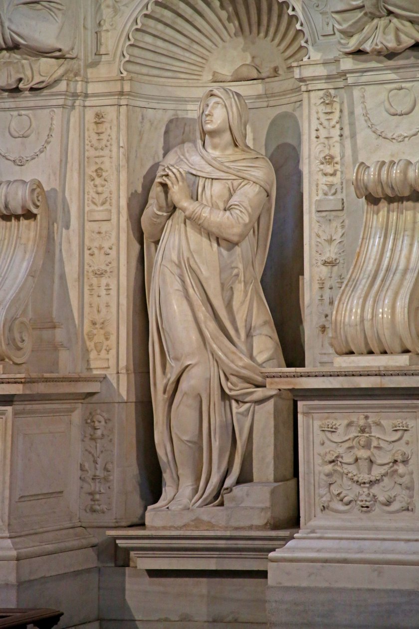 利亚，来自朱利叶斯二世的坟墓，1515年（大理石） 作者 米开朗基罗（Michelangelo Buonarroti）