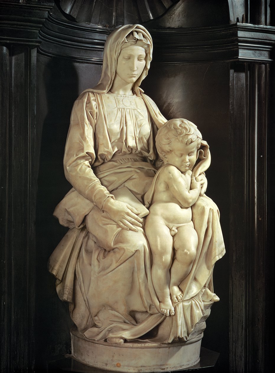 麦当娜和儿童（大理石） 作者 米开朗基罗（Michelangelo Buonarroti）