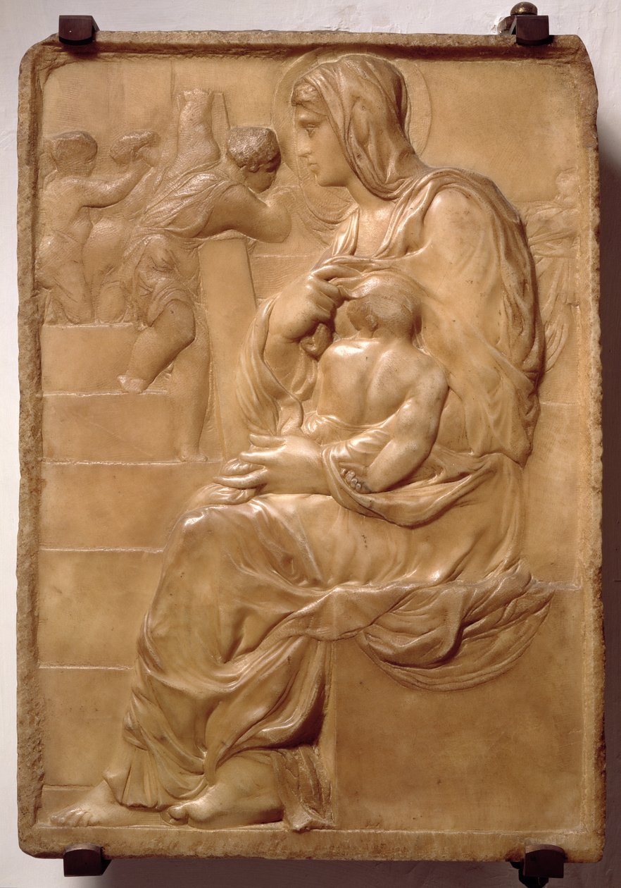 楼梯的麦当娜（大理石） 作者 米开朗基罗（Michelangelo Buonarroti）