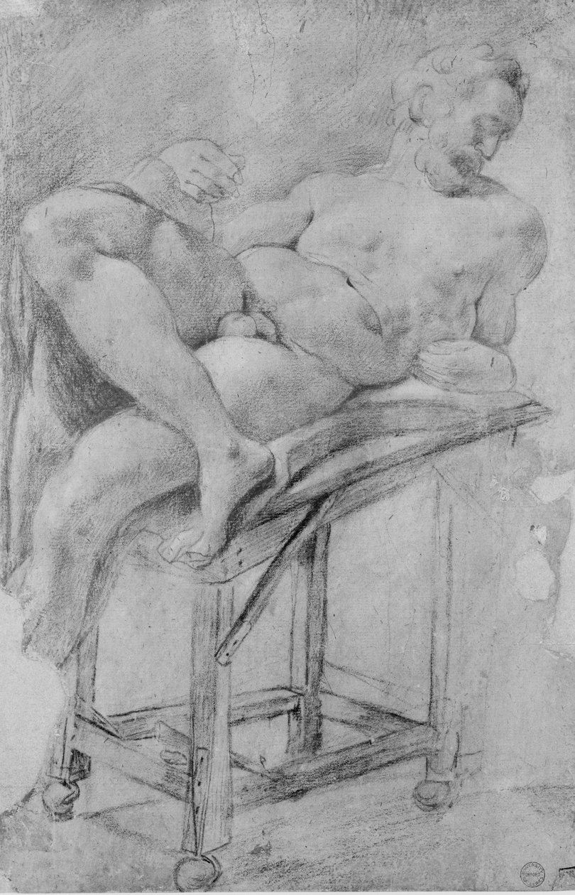 晚上的模型 作者 米开朗基罗（Michelangelo Buonarroti）
