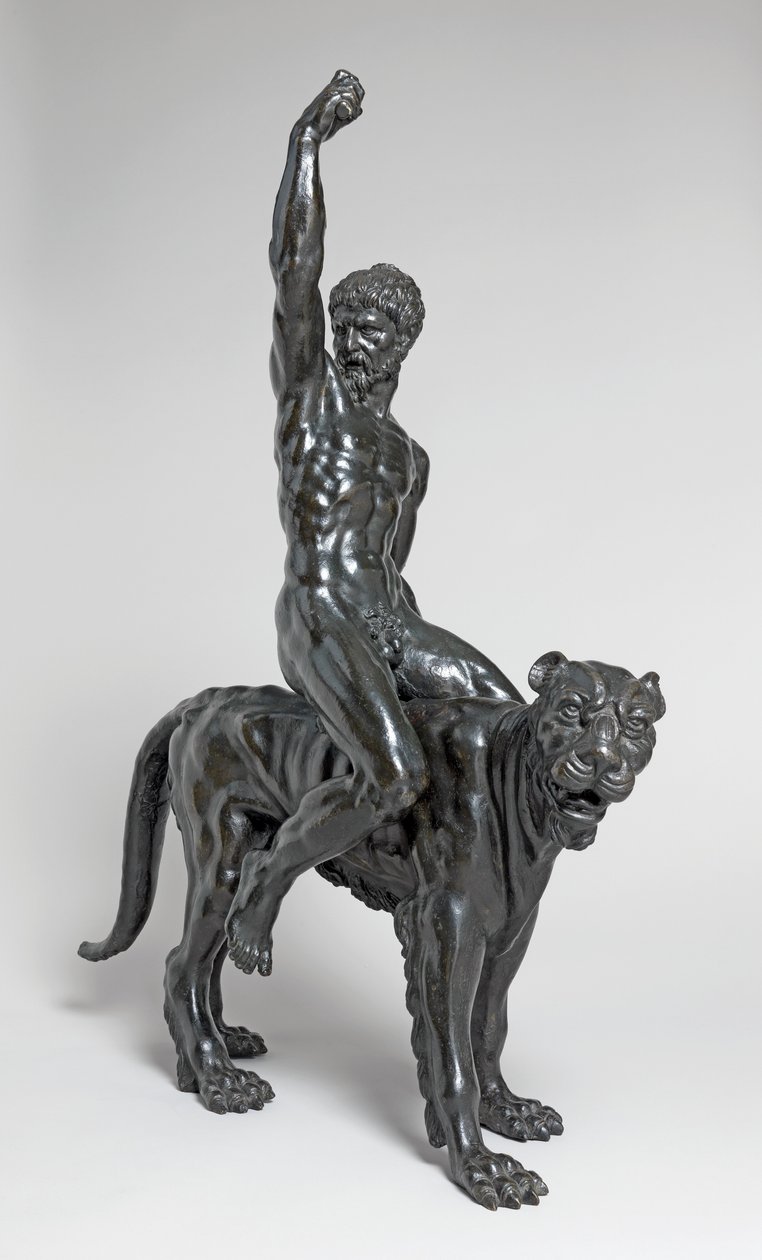 裸体吸食骑黑豹 作者 米开朗基罗（Michelangelo Buonarroti）
