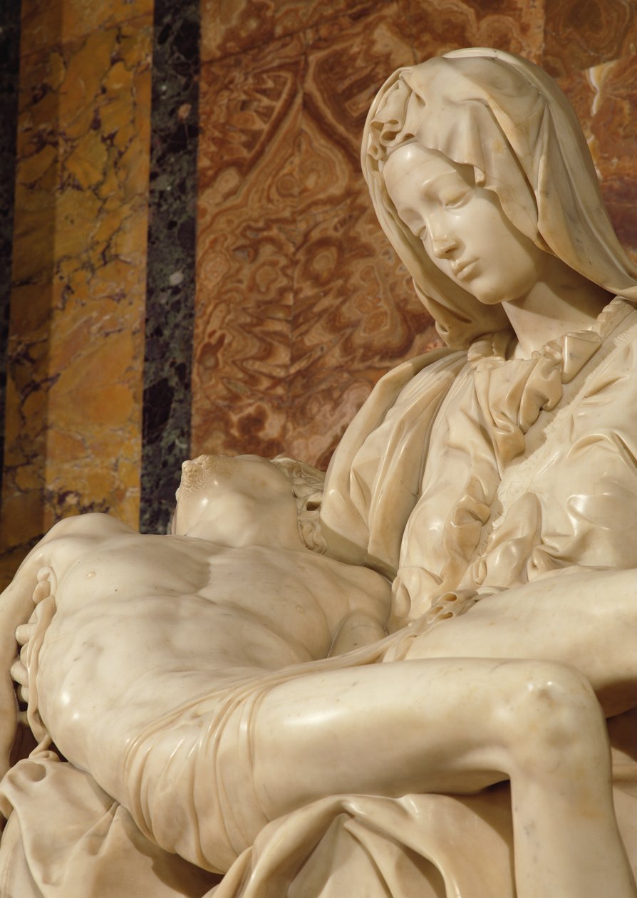 Pieta，1498-99（大理石） 作者 米开朗基罗（Michelangelo Buonarroti）