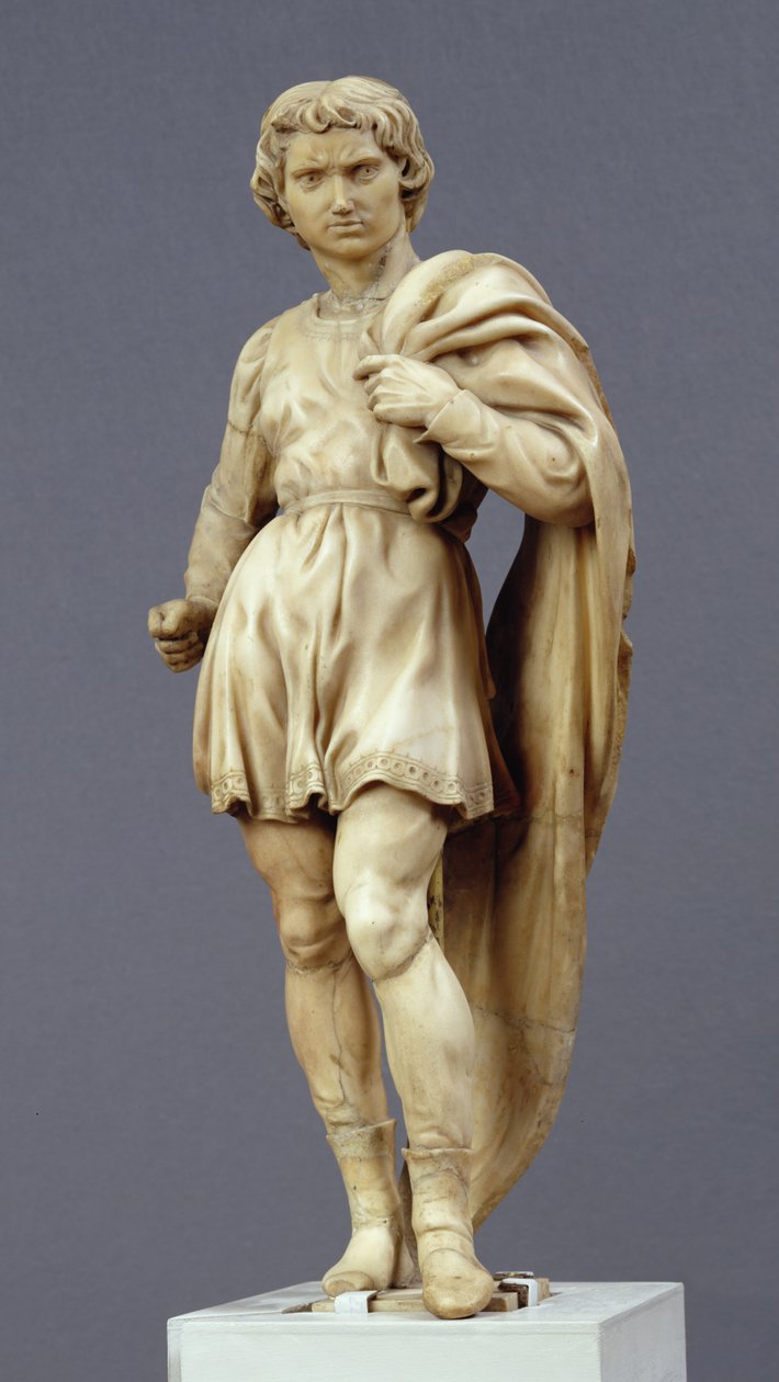 Saint Proculus，来自圣多米尼克方舟，1495（大理石） 作者 米开朗基罗（Michelangelo Buonarroti）
