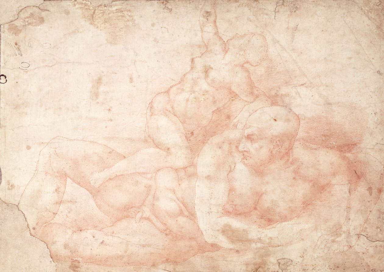 男女裸体研究 作者 米开朗基罗（Michelangelo Buonarroti）