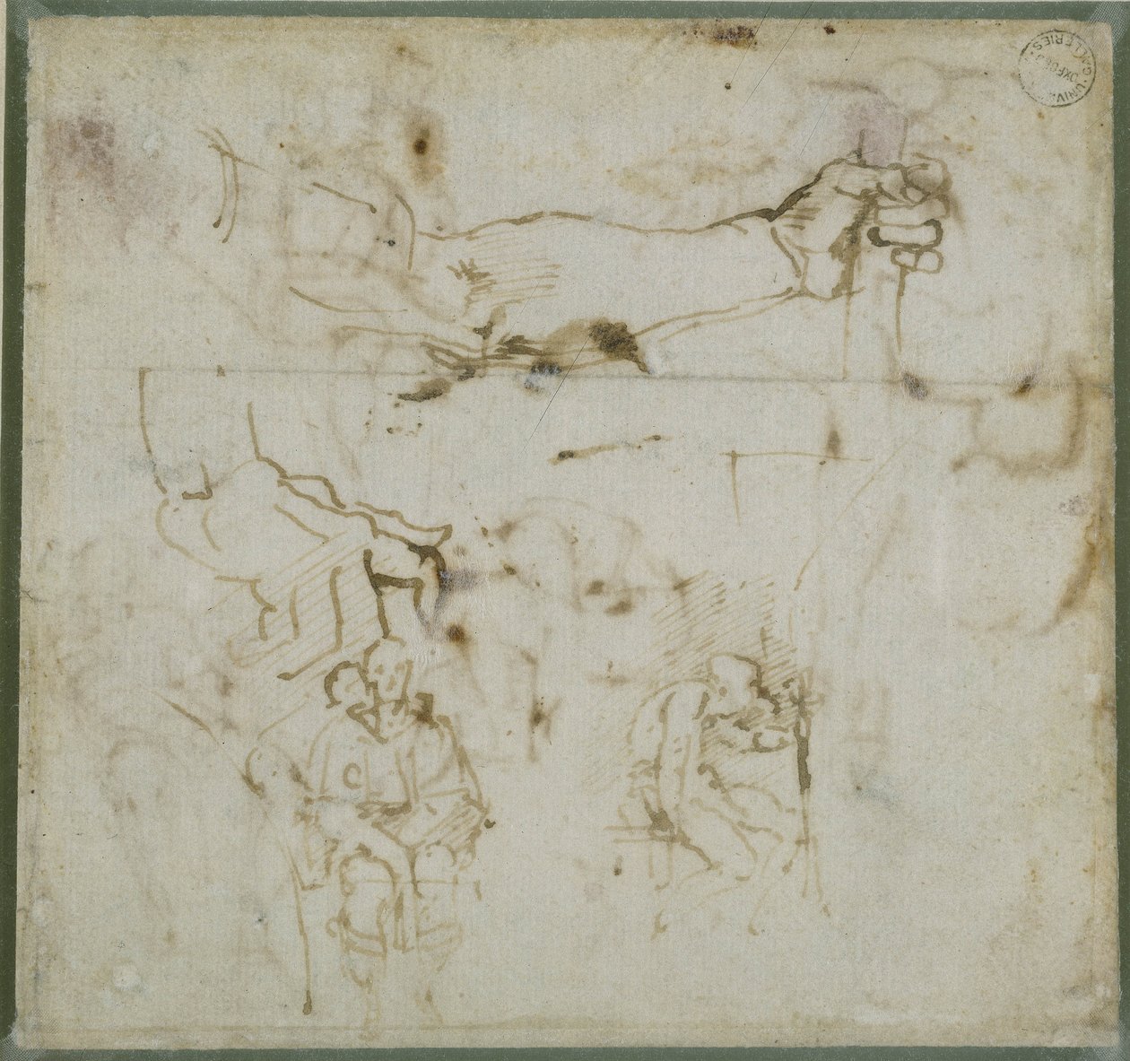 研究一条胳膊，c.1511 作者 米开朗基罗（Michelangelo Buonarroti）