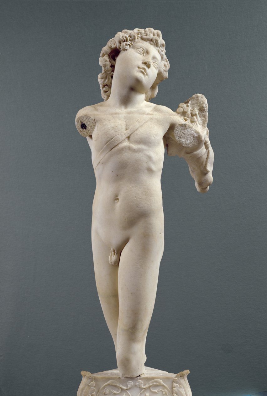 &39;曼哈顿&39;丘比特，c.1494-96（大理石） 作者 米开朗基罗（Michelangelo Buonarroti）