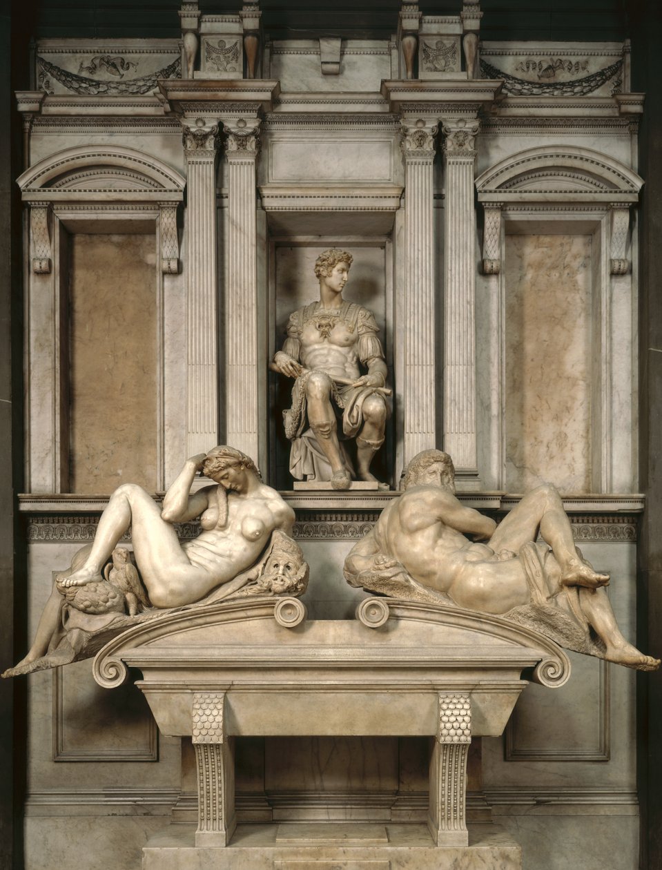 Giuliano de&39;Medici墓，1520-34（大理石） 作者 米开朗基罗（Michelangelo Buonarroti）