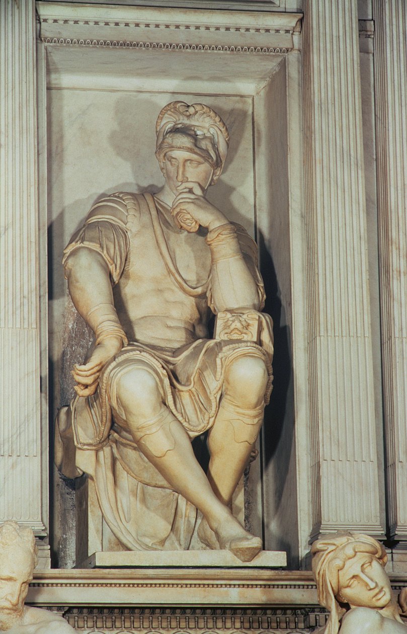 Lorenzo de Medici墓（大理石）（细节） 作者 米开朗基罗（Michelangelo Buonarroti）
