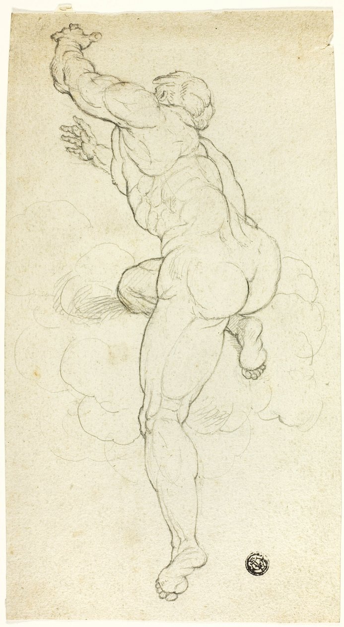 上升的男性裸体 作者 米开朗基罗（Michelangelo Buonarroti）