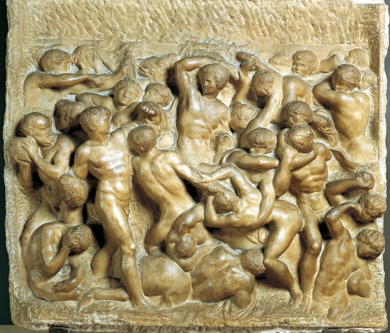 Lapiths对半人马的战斗 作者 米开朗基罗（Michelangelo Buonarroti）