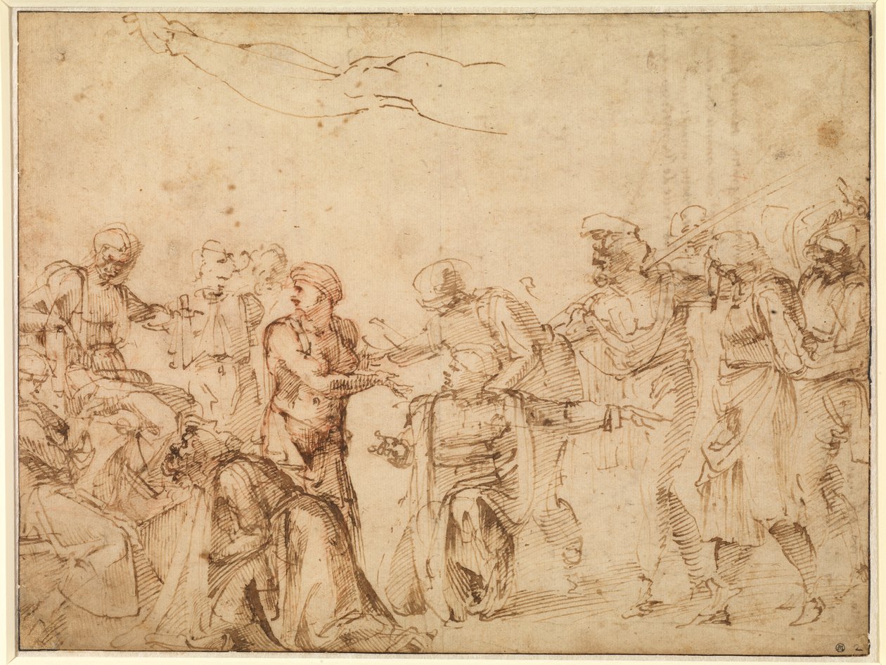 彼拉多之前的基督 作者 米开朗基罗（Michelangelo Buonarroti）