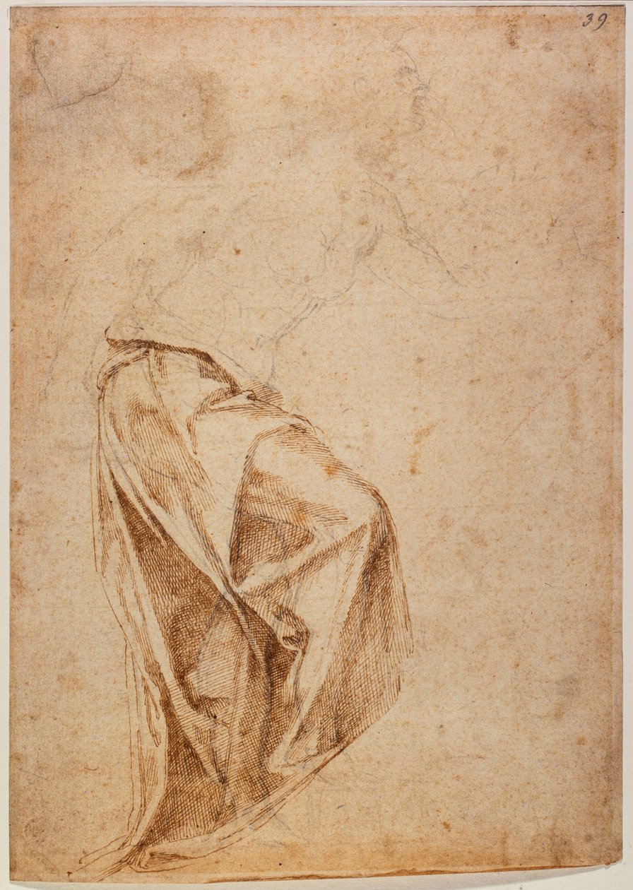 悬垂人物 作者 米开朗基罗（Michelangelo Buonarroti）