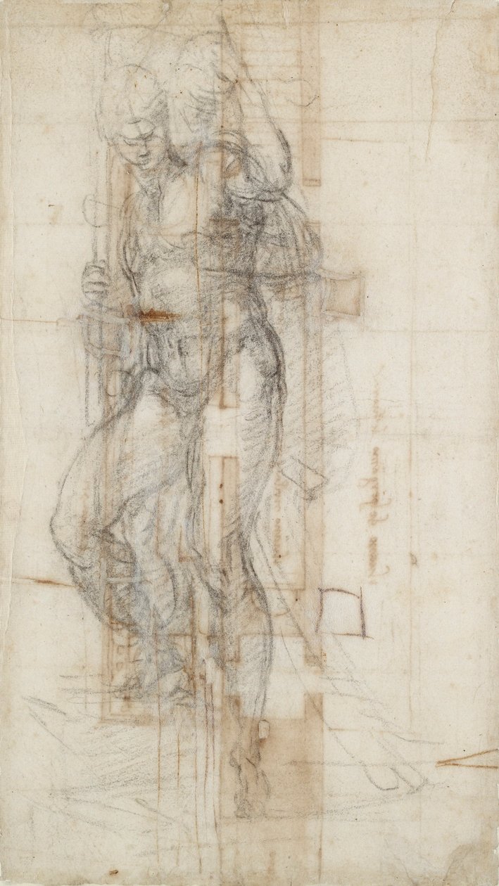 基督从坟墓中升起图，约1490-1560年 作者 米开朗基罗（Michelangelo Buonarroti）