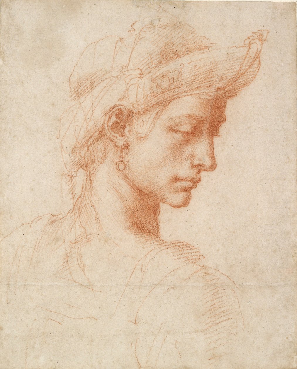 理想头像，15世纪末-16世纪初 作者 米开朗基罗（Michelangelo Buonarroti）