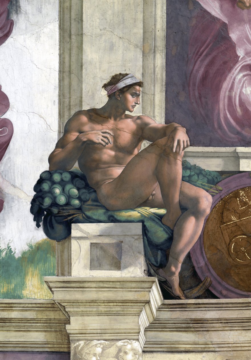 伊格诺德（梵蒂冈西斯廷教堂天花板） 作者 米开朗基罗（Michelangelo Buonarroti）