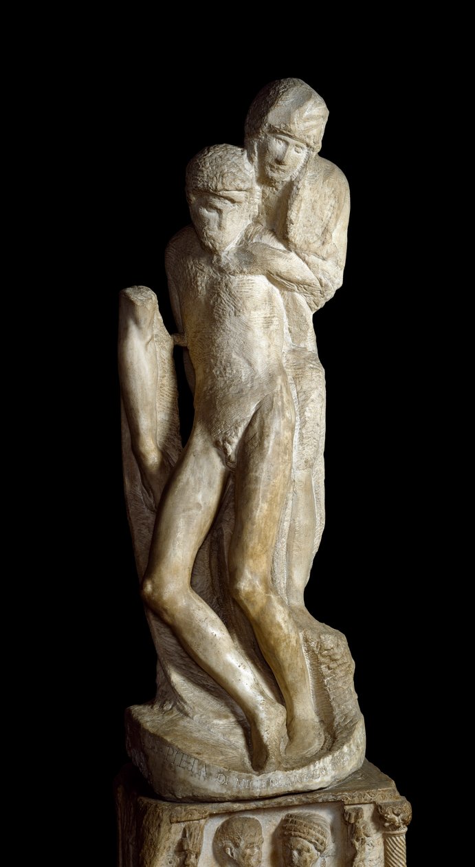 La Pieta Rondanini.雕塑 作者 米开朗基罗（Michelangelo Buonarroti）