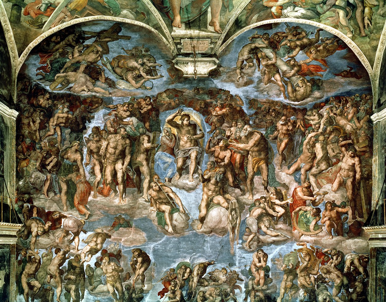 最后的审判》，来自西斯廷教堂 作者 米开朗基罗（Michelangelo Buonarroti）