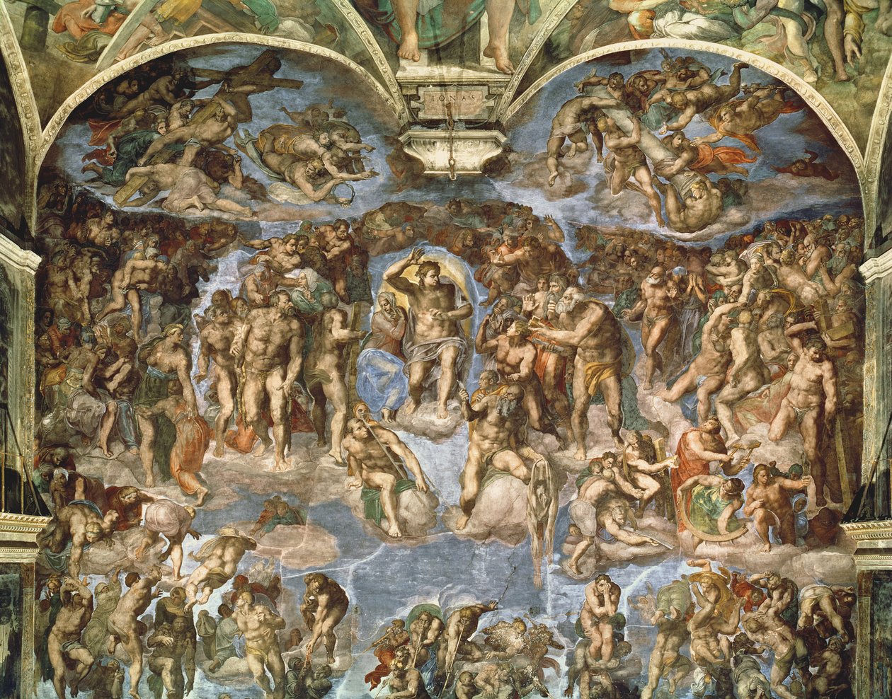最后的审判》，来自西斯廷教堂 作者 米开朗基罗（Michelangelo Buonarroti）