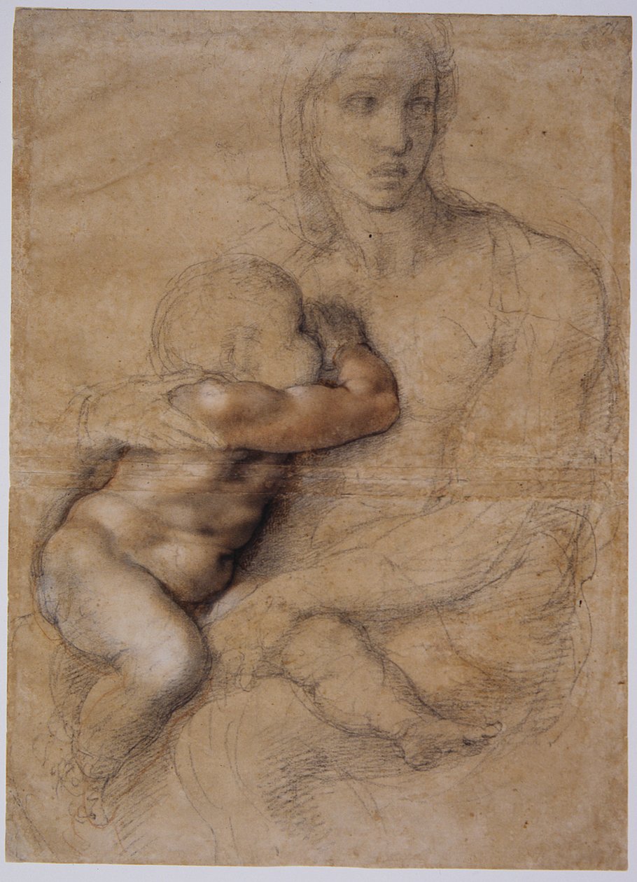 麦当娜和孩子，c。 1525 作者 米开朗基罗（Michelangelo Buonarroti）