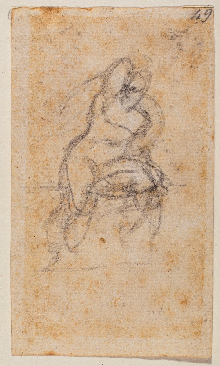 西斯廷教堂裸体研究 作者 米开朗基罗（Michelangelo Buonarroti）