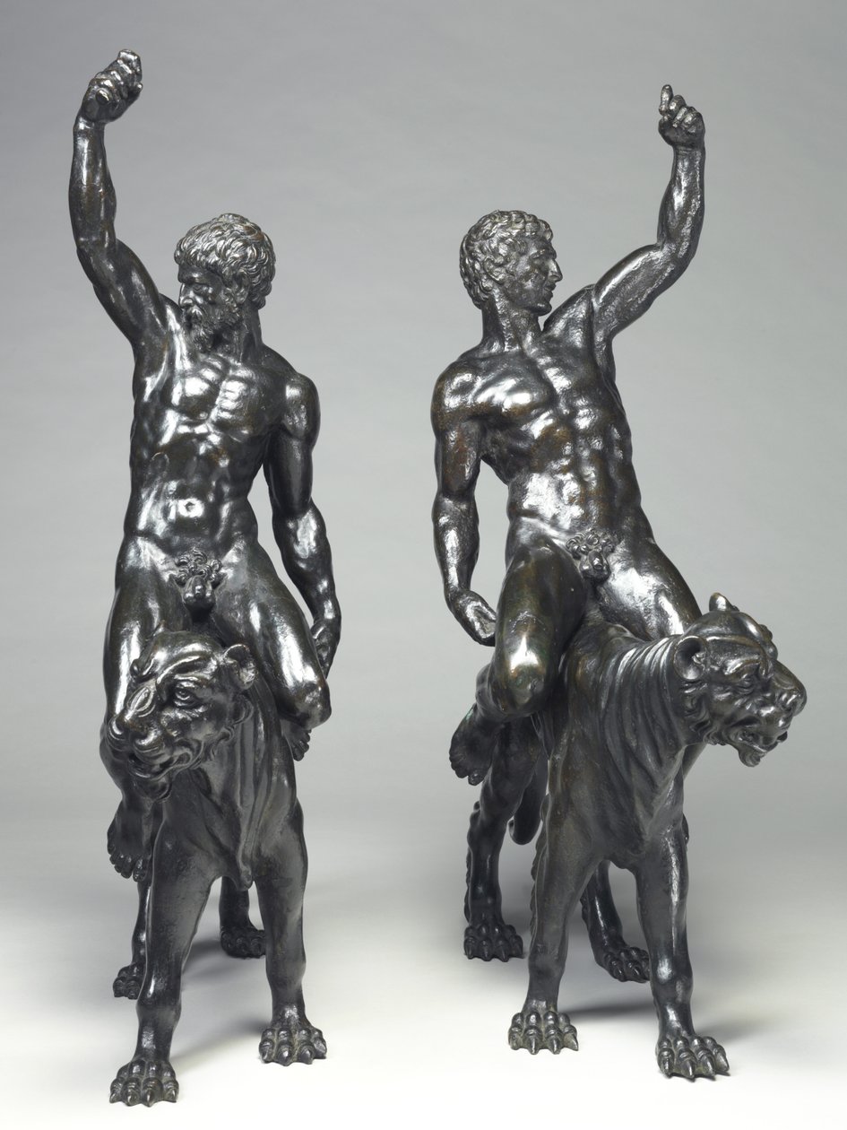 裸体吸食骑黑豹 作者 米开朗基罗（Michelangelo Buonarroti）