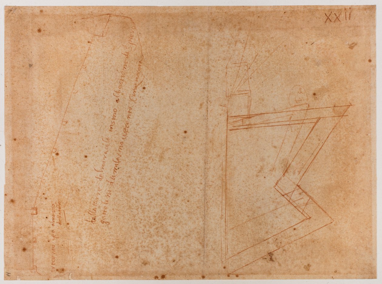 圣皮埃尔-加托利尼门附近城墙平面图 作者 米开朗基罗（Michelangelo Buonarroti）