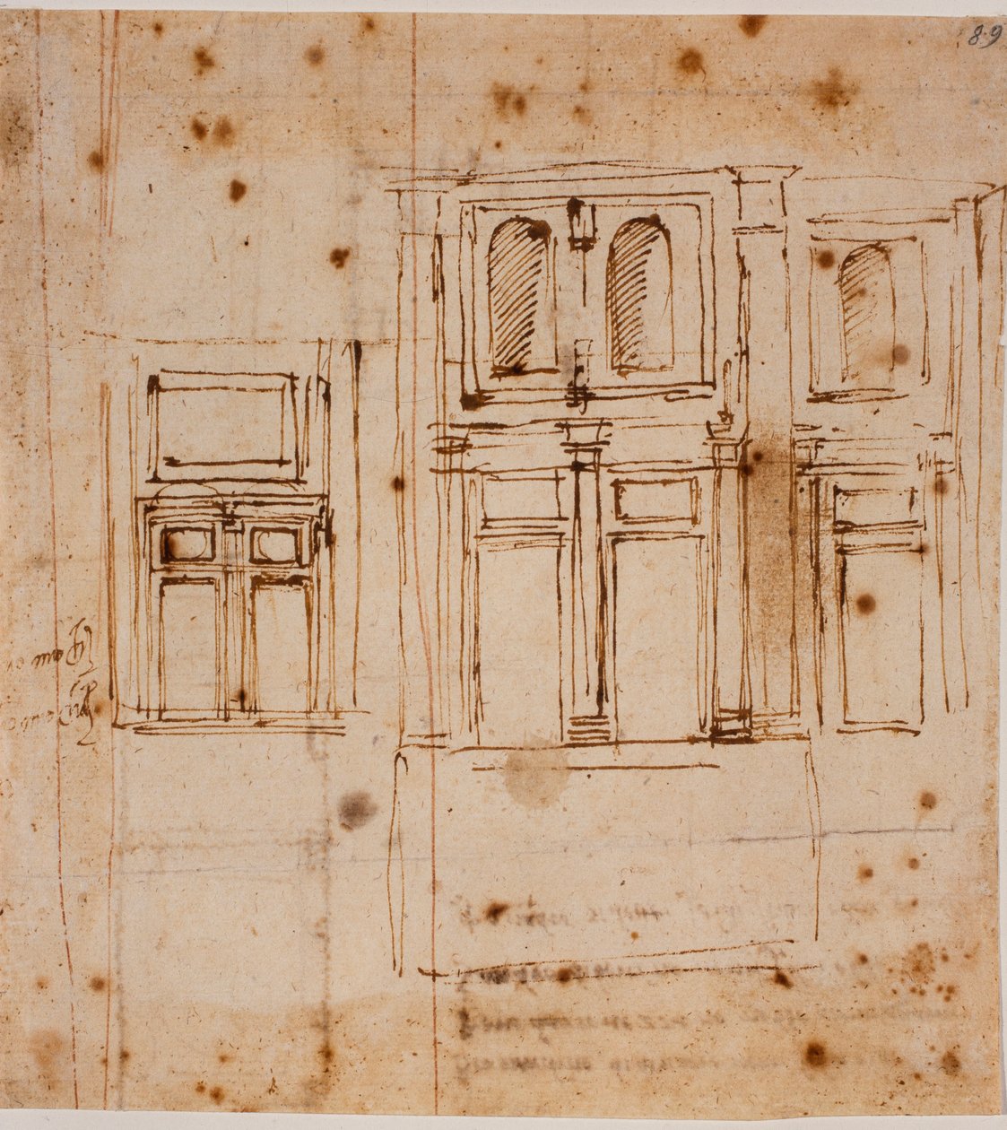 劳伦森礼拜堂的墙壁说明书 作者 米开朗基罗（Michelangelo Buonarroti）