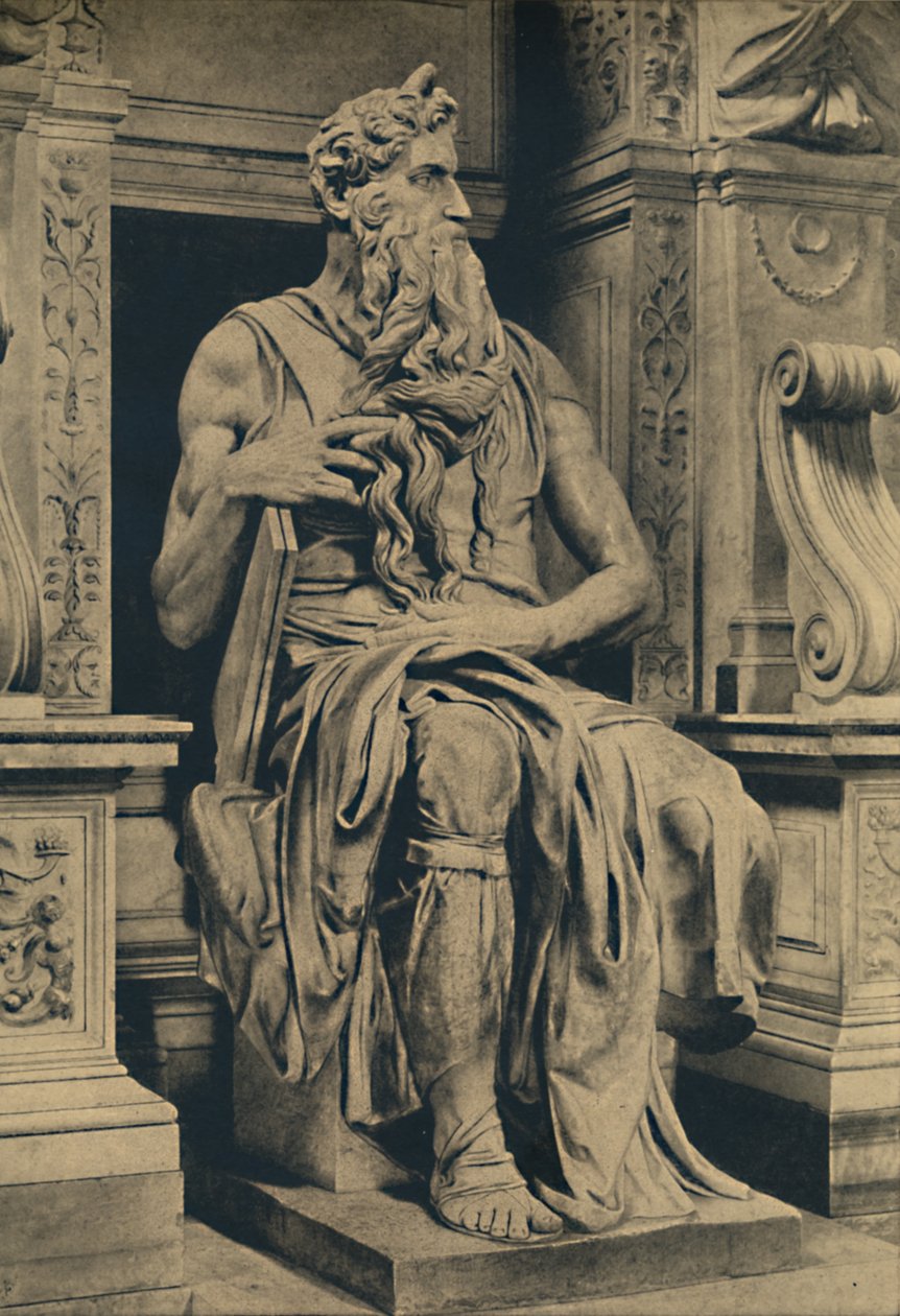 罗马 - 圣教堂彼得乐队 - 摩西的米开朗基罗，1910 作者 米开朗基罗（Michelangelo Buonarroti）