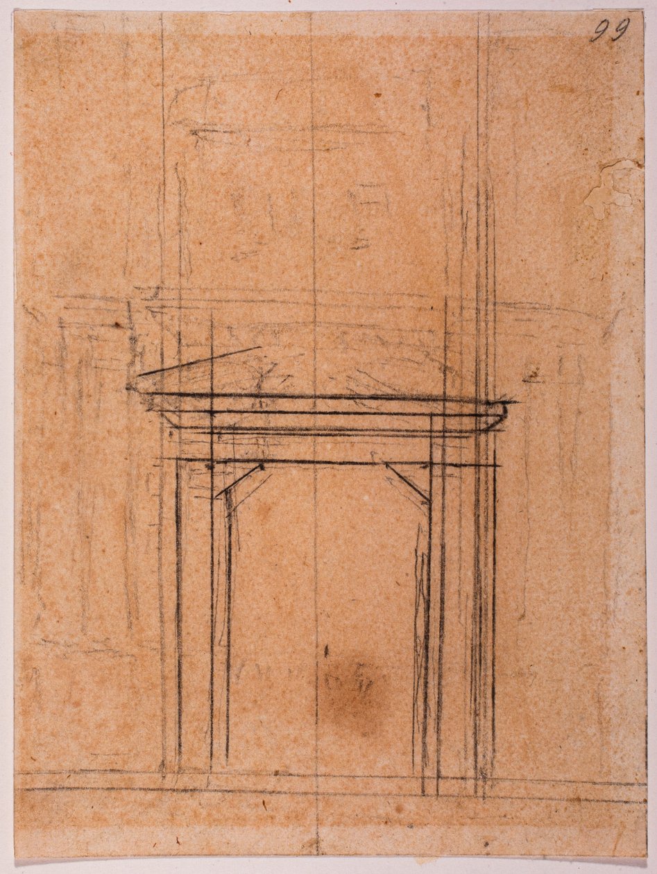 皮亚门入口草图 作者 米开朗基罗（Michelangelo Buonarroti）